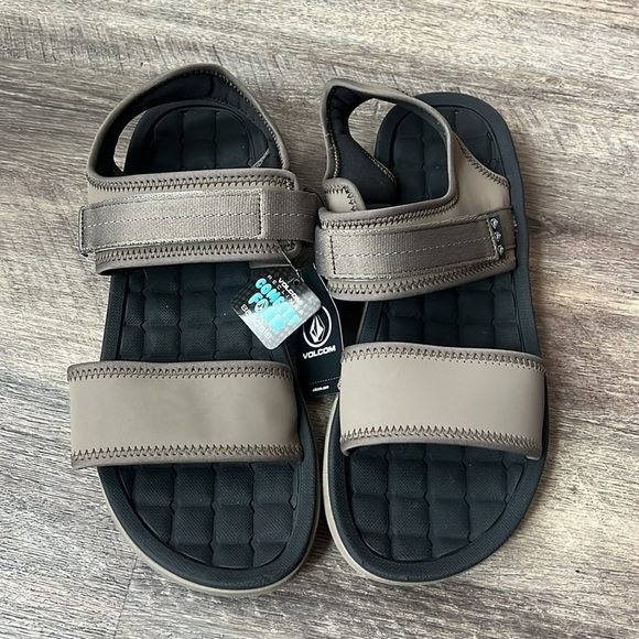 VOLCOM V.CO DRAFT SPORT SANDALS - KHAKI SIZE 12 🕶️ - Picture 6 of 11